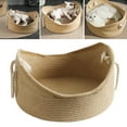 thumbnail image 4 of Nido de gato corrugado, nido de gato hecho a mano, cesta de gato corrugado, cesta de cama rascador para gato, verdadera excelencia Jadeshay  A, 4 of 8