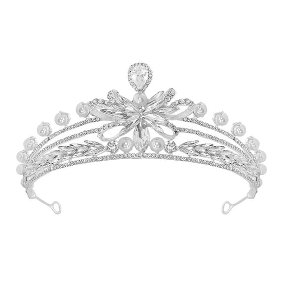 Zehuanyu  Cosplay Accessories Headpiece Crowns Princess Bride Bridesmaid Silver