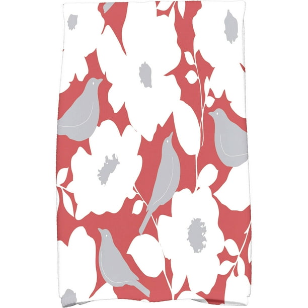 Simply Daisy 18" x 30" Modfloral Floral Print Kitchen Towel