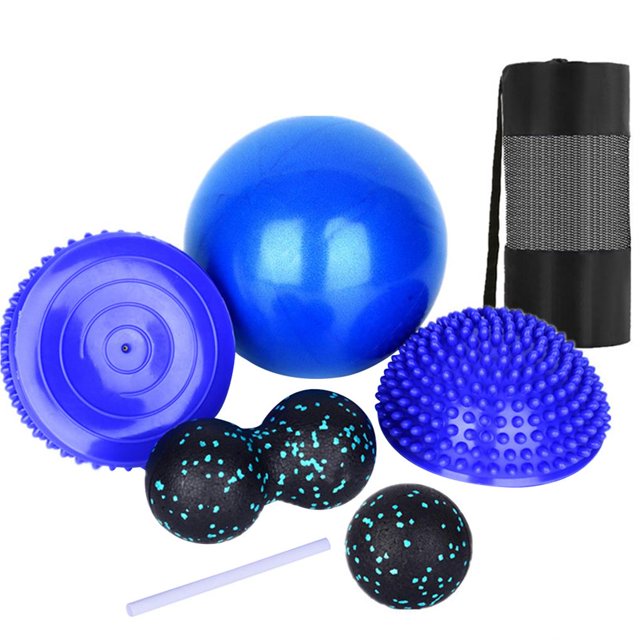 Suministros De Yoga Pelota De Yoga Pelota De Masaje Semicircular Equipo De Fitness Para Gimnasio En Casa 6 Uds Vogacara OD009820-02