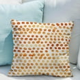 thumbnail image 6 of Polka Dot Pillow Covers Set of 2 Tangerine Cream Throw Pillows 20x20 in Outdoor Boho Design Brush Strokes Decorative Pillowcase Square Cushion Cover Linen Pillow Case for Home Sofa Couch Bed, 6 of 6
