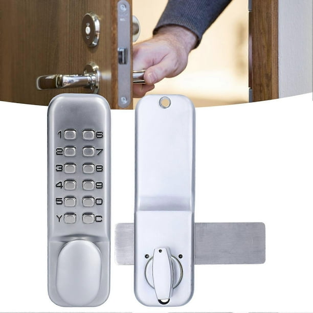 Cerradura De Combinación De 3 Dígitos Para Armario - Sin Llaves, Blanca, Con Gancho De Seguridad Para Puertas Y Cajones