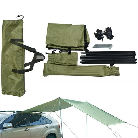 Car awning, waterproof sun sail, car camping, 300 x 150 cm, car tailgate tent