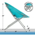 thumbnail image 3 of Mainstays Faux Fur Saucer Chair, Aqua, 3 of 8
