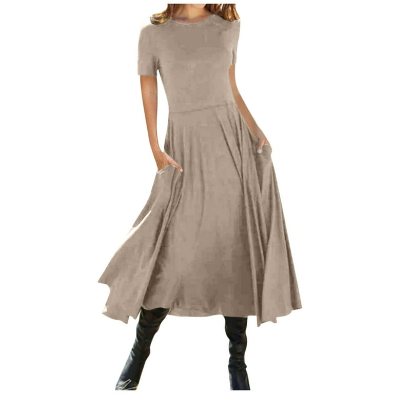 Casual Solid Fold Asymmetrical V Neck Short Sleeve Dress Casual Solid Fold Asymmetrical V Neck Short Sleeve Dress