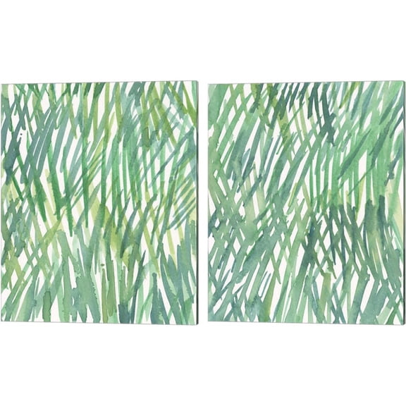 Great Art Now Just Grass by Sam Dixon 2 Piece Canvas Art Set Each 12"W x 15"H