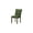 Green, variant on Dining Chair - 38" Height - Set Of 2 - Upholstered - Orange Fabric - Walnut Legs