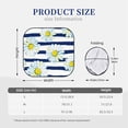 thumbnail image 3 of Fotbe Daisy Striped Nautical 2-Piece Car Windshield Sun Shade | Sun Blocker for Car Windshield | Foldable Automotive Interior Accessories for Sun Protection-Large, 3 of 7