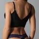 thumbnail image 3 of Gibobby Brasier deportivo mujer Mujeres Tallas grandes Chaleco Crop Wireless BNew Mujeres Sujetadores de encaje Top Cómodo Bralette Color sólido Ropa interior(Negro,Talla única), 3 of 5