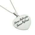 thumbnail image 4 of Always My Daughter Forever My Friend Heart Pendant Necklace in Stainless Steel, 4 of 4