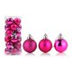 thumbnail image 1 of 6cm 24 Uds bola de Navidad delicada reutilizable alto brillo decoración del árbol de Navidad bola colgante decoración del hogar, 1 of 5
