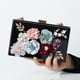 thumbnail image 2 of Bolso de mano de noche de acrílico transparente con flores para mujer, fiesta de graduación, boda, cóctel, banquete, 2 of 4