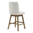 thumbnail image 6 of Finley 30" Swivel Barstool 2-Pack in Parchment Beige Fabric, 6 of 9