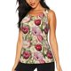 thumbnail image 1 of Fotbe Tulips Flowers Blusas Sin Mangas para Mujer – Estilo Casual, Corte Suelto, Slim-Fit, Cuello Redondo Deportivo, Tops de Verano para Gimnasio y Yoga-Medium, 1 of 7