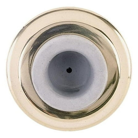 Stanley 80-4010 Concave Wall Doorstop, Bright Brass