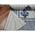 thumbnail image 3 of Hand Block Floral Print Kantha Quilt Cotton Bedsheet Indian Throw Reversible Vintage Coverlet Modern Blanket Handmade Kantha Bedspread, 3 of 4