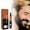 A, variant on Lunxisen 1 Pcs Beard Pencil Filler for man Water Proof Beard pen and beard brush Long Lasting Coverage Natural Finish, Male Mustache Repair Shape, Effective Enhance Facial Hair(5ml)