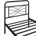 thumbnail image 6 of Twin/Full/Queen Metal Bed Frame Mattress Foundation Criss-Cross Design Headboard, 6 of 10