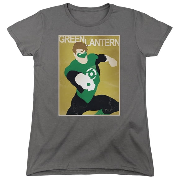 Dc Simple Gl Poster S/S Women's T-Shirt Charcoal