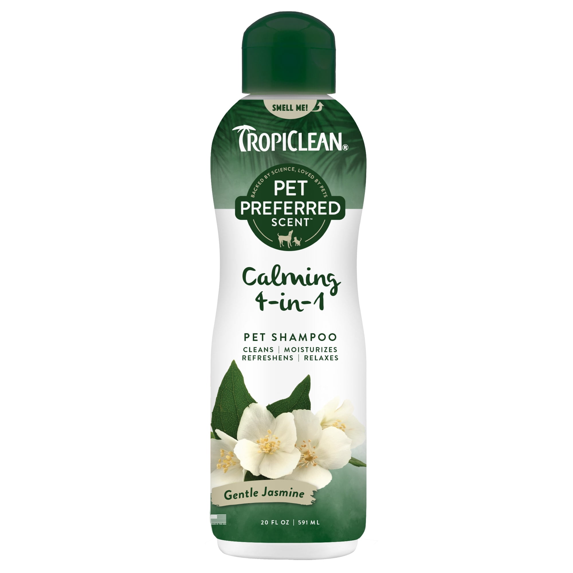 TropiClean Pet Preferred Gentle Jasmine Calming Shampoo for Dogs & Cats 20 fl. oz.