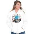 thumbnail image 3 of Sports Hefty Smurf Active Man Cartoon Men Big & Tall Zip Hoodie Brisco Brands 3X, 3 of 5