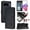 Black, variant on For Google Pixel 10 Pro XL 6.8" RFID Blocking Protective Purse Case Cat Embossed Strong Magnetic Attachment/Closure, Card Slots/Pocket, PU Leather Flip Wallet Case With Hanging Rope,Blue