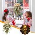 thumbnail image 1 of Fiudx Guirnalda Navideña para Puerta, Diseño Festivo, Colorido Toque Navideño, Ideal para Colgar En La Pared o Puerta de Interior, Ideal para Fiestas Navideñas, Uso Familiar y Doméstico, 50 X 30 Cm., 1 of 7