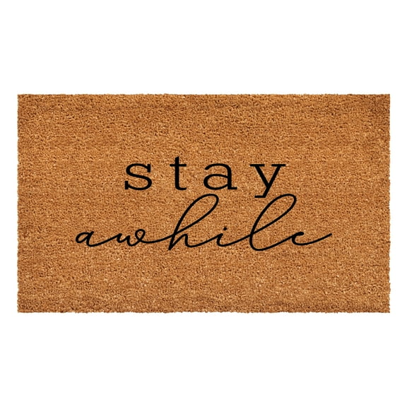 Calloway Mills 108703672 Stay A While Doormat, 36" x 72"