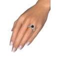thumbnail image 5 of 3.06 CTW Black Diamond Ring 14K White Gold Filigree Leaf Art Deco, 5 of 5