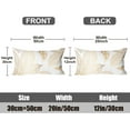 thumbnail image 6 of Spring Pillow Covers 12x20 inch Set of 2, Soft Pillowcases Golden Leaves Pattern Decorative Sofa Living Room Bed Square Pillow Case Cushion Cover-Golden, 6 of 6