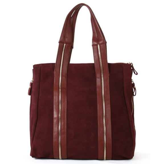 INZI Leather and Suede Tote