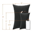 thumbnail image 2 of HAOAN Ntbay 2 Pack Microfiber Soft Tiny Pillows  Machine Washable Travel Pillows  11” x 7”  Light Gray, 2 of 5