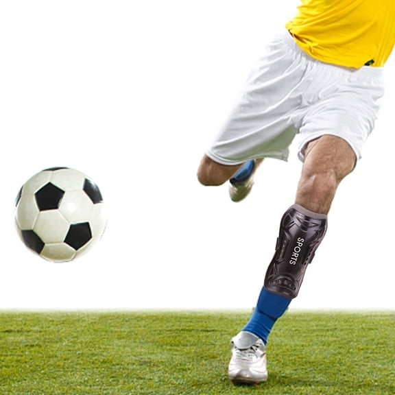 Soccer Shin Guards 1 Pair Calf Protective Gear Protective Soccer Equipment with Adjustable Double Strap