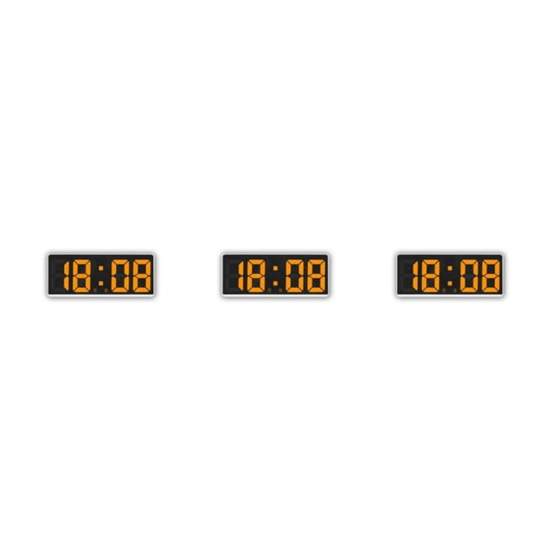 Reloj digital Injueey ABS Rectangular Recargable Función Snooze Control de sonido Alarmas Tipo de termómetro