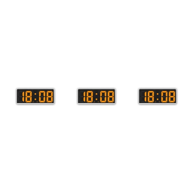 Reloj digital Injueey ABS Rectangular Recargable Función Snooze Control de sonido Alarmas Tipo de termómetro