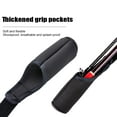 thumbnail image 2 of Fishing Rod Case Portable Folding Fishing Pole Storage Bag Stretchy Fishing Spinning Rod Travel Tube Fishing Pole Tackle Protective Cover with Hangable Ring, 2 of 7