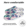 thumbnail image 6 of KLL Palm Leaves Pattern Adult Unisex Cozy Slippers,Fuzzy Slip-on Slippers TPR Sole Slippers Comfort Plush Home Footwear for Indoor & Outdoor-35/36, 6 of 7