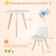 thumbnail image 3 of Costway Conjunto de Mesa y Sillas para Niños de 3 Piezas con Patas de Madera Blanco 60 x 50,5 cm, 3 of 10