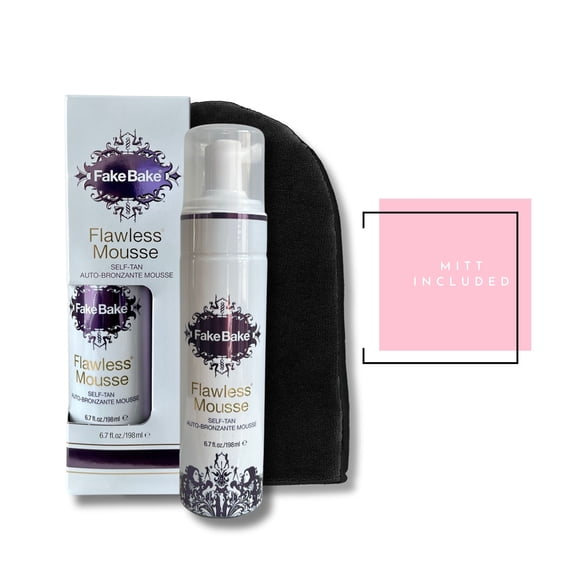 Fake Bake 6.7 oz Flawless Mousse Self-Tan - Sunless Foam for Natural Bronze