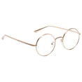 thumbnail image 1 of Gafas de sol Zulema Estilo retro Forma Redonda Protección 400 oro, 1 of 8