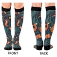 thumbnail image 4 of FORMRS Womens Knee High Socks Casual Long Thick Travel Daily Wear, 1 Pair, Whimsical Foxes Pattern, 4 of 6