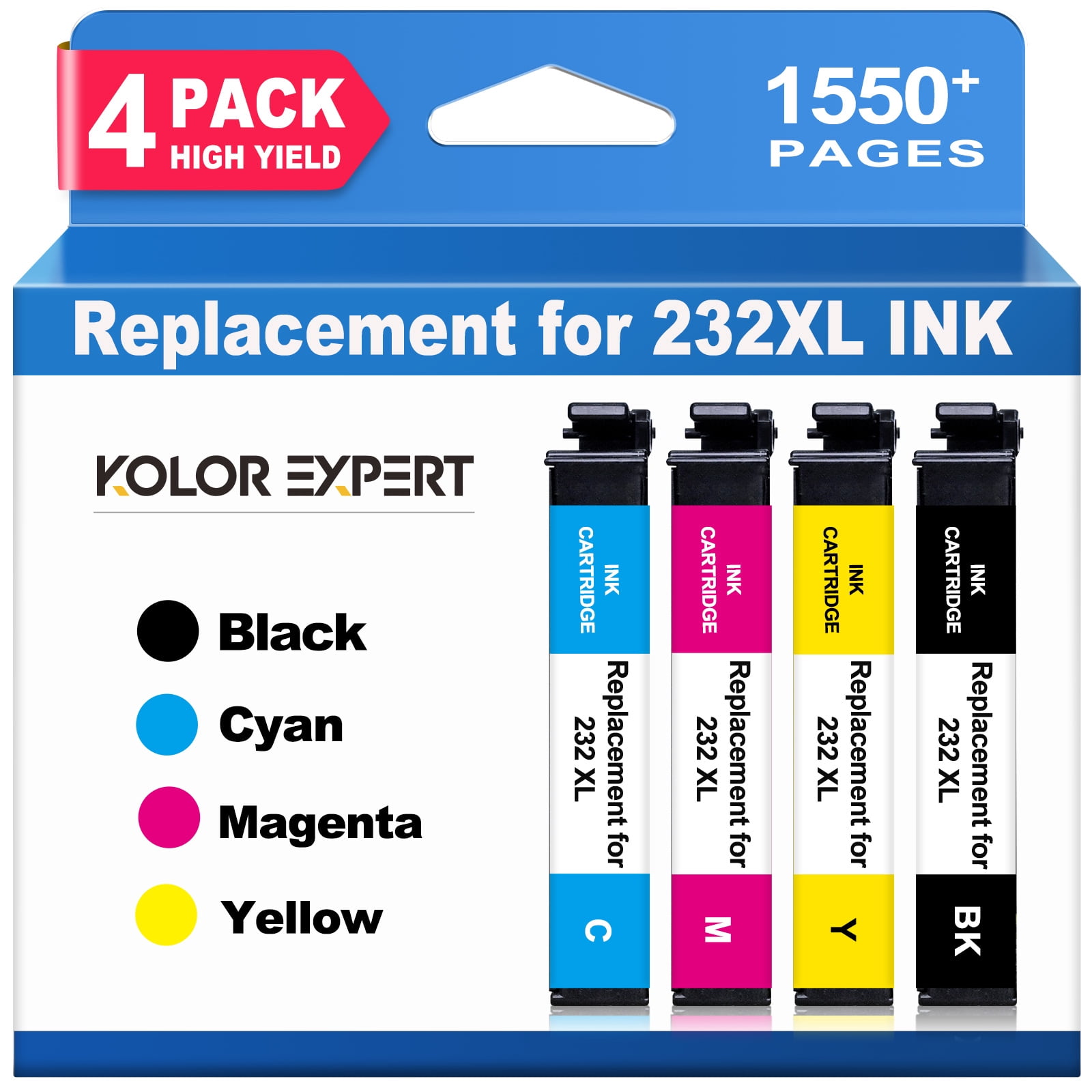 Kolor Expert 822XL Ink Cartridge Set for Epson WF-3820 4820 + more