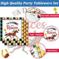 TRAHOO100Pcs Derby Day Plates and Napkins Party Supplies Horse Racing