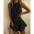thumbnail image 3 of Aunavey Womens Summer Dress Sleeveless Scallop Trim Neck Short Mini Casual Loose Tank Dress A Line Cute Sundress, 3 of 5