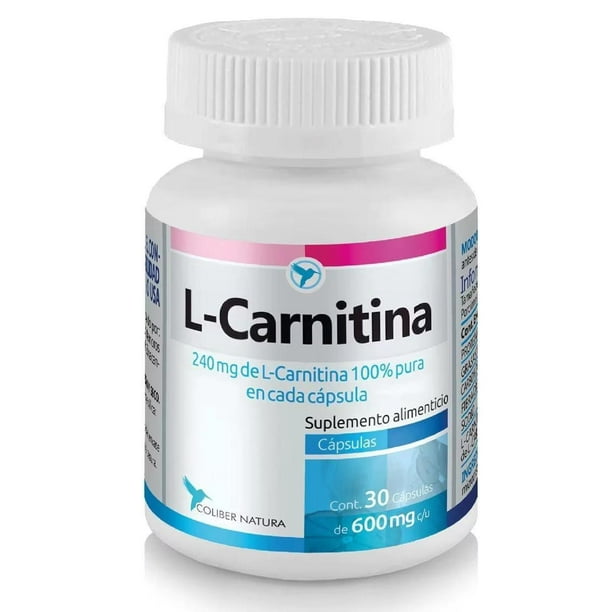 l carnitina precio en farmacia Suplemento L-Carnitina 30 Cápsulas De 600 Mg Coliber Natura Coliber Natura L -Carnitina 30 Cápsulas De 600 Mg