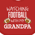 thumbnail image 4 of Inktastic Watching Football with My Grandpa Boys or Girls Baby Bib, 4 of 4
