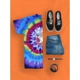 thumbnail image 3 of Abstract Statue W Melty Face Tie Dye Spiral Men -Image by Shutterstock, Male XX-Large, 3 of 4