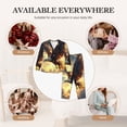 thumbnail image 7 of Lsque Golden Sky Bald Eagle Pattern Long Sleeve Pajama Set for Women - Soft 2-Piece Sleepwear and Loungewear Set with Pockets, Comfy Nightwear-XX-Large, 7 of 7