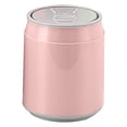 thumbnail image 1 of pdqouc Mini Countertop Trash Can with Press Type Lid, Small Wastebasket and Trash Can Dispenser for Coffee Table, Bathroom Vanity, Office Desk, and Bedside, Compact Bin, 1 of 4