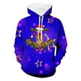 thumbnail image 4 of Christmas Boys Themed Print Hoodie and Jogger Pants Outfit 2 Piece Warm Loungewear for Holiday Kids Playwear Fit Youth Apparel, 4 of 7